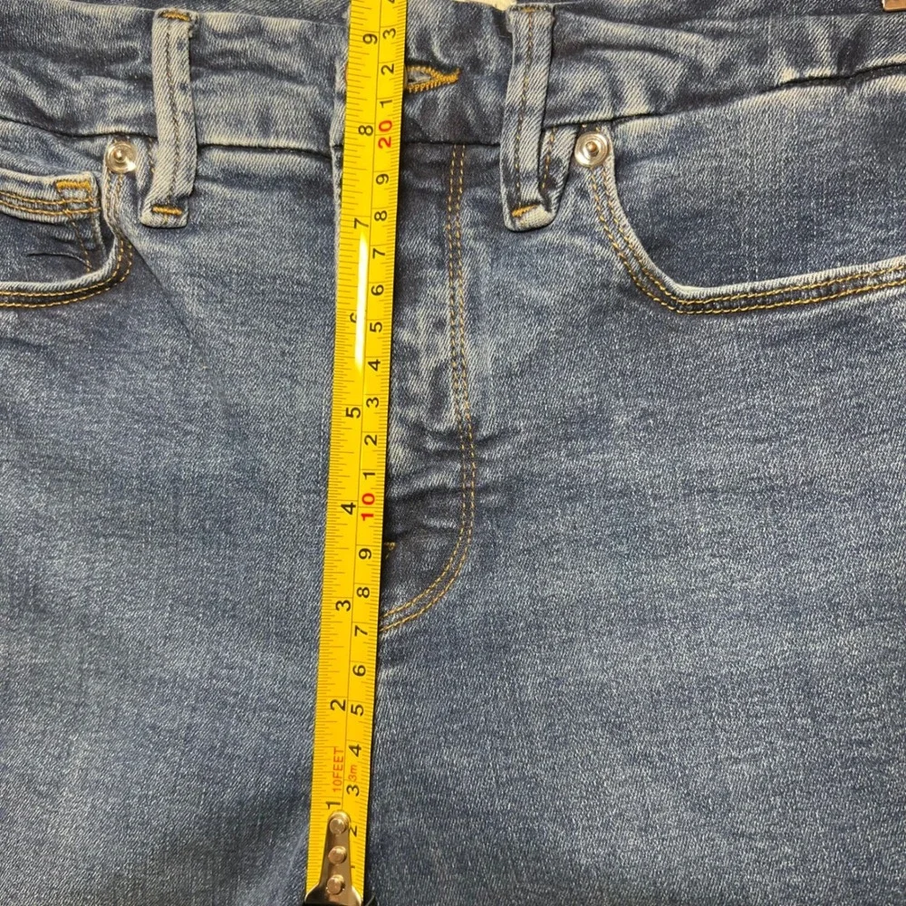 Good American Good Waist Skinny Jeans Blue Dark Wash High Rise‎ Size 0/25